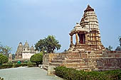 Khajuraho - a small shrine in front of the Lakshmana temple, called Devi temple. 